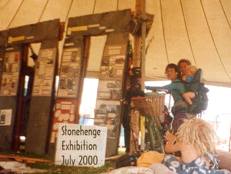  stonehenge Exhibition at Big Green Gathering July 2000